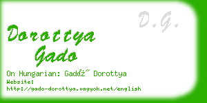 dorottya gado business card